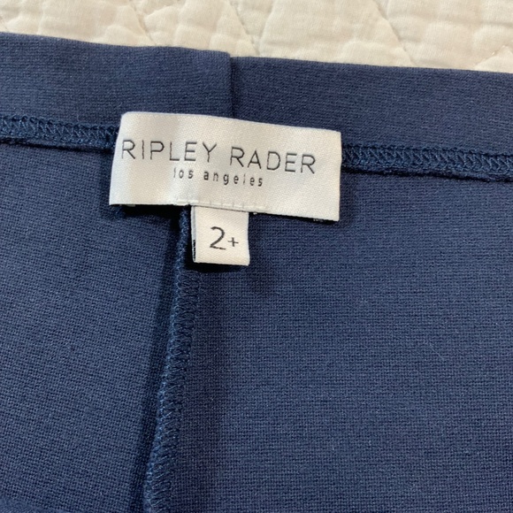 Ripley Rader Women’s Wide Leg Pants Size 2+ Blue Side Zip Viscose Blend (E107) - Picture 6 of 7